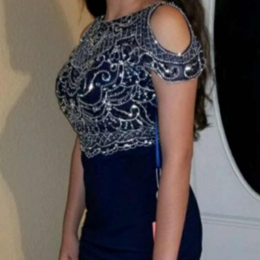 Navy Blue Prom Dress